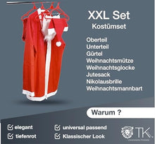 Carica l'immagine nel visualizzatore di Gallery, Costume da Babbo Natale 6 in 1 - Costume da Babbo Natale per Natale - Costume da Babbo Natale - Uomo/Adulti