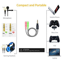 Carica l&#39;immagine nel visualizzatore di Gallery, MillSO Cuffie Cavo Sdoppiatore Adattatore Audio Y Jack da 3,5mm (3,5mm 2T1-20
