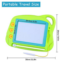 Carica l&#39;immagine nel visualizzatore di Gallery, AiTuiTui Lavagna Magnetica per Bambini, 4 Colori Colorati Lavagnetta Verde