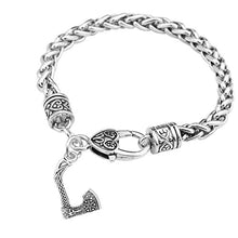 Carica l'immagine nel visualizzatore di Gallery, fishhook Teen Wolf Nodo Celtico Ciondolo Catena di Grano Bracciale a Spirale...