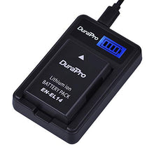 Carica l&#39;immagine nel visualizzatore di Gallery, DuraPro Rapid EN-EL14 - Caricabatterie USB LCD per Nikon EN-EL14, EN-EL14a e...