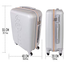 Carica l&#39;immagine nel visualizzatore di Gallery, CABIN GO MAX 5585 Valigia Trolley rigido in ABS grande MX5585, Argento