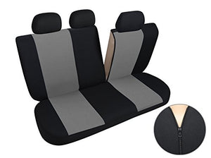 Upgrade4cars Copri-sedili Auto Universale Grigio Nero Set Copri-Sedile... - Ilgrandebazar