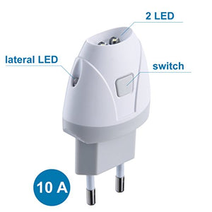 Electraline 58303 Torcia d'Emergenza Automatica con Funzione Luce di Bianco