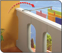 Carica l&#39;immagine nel visualizzatore di Gallery, Gimi Ring Stendibiancheria da Balcone, Stendino Esterno, Sistema a... - Ilgrandebazar