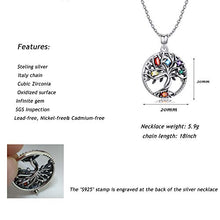 Carica l&#39;immagine nel visualizzatore di Gallery, Collana Donna in Argento 925,Albero Della Vita Ciondolo Cubic Zirconia... - Ilgrandebazar