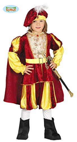 Guirca- Costume Re Bambino 5/6 Anni, Colore Giallo e Rosso, 5-6 (110-115... - Ilgrandebazar