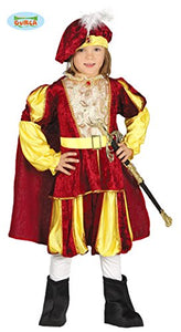 Guirca- Costume Re Bambino 5/6 Anni, Colore Giallo e Rosso, 5-6 (110-115... - Ilgrandebazar