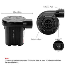 Carica l'immagine nel visualizzatore di Gallery, ELZO Pompa Elettrica, 2 in 1 Piccola Gonfiando Air Pump con 3 Ugelli,...
