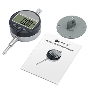 Neoteck DTI LCD Comparatore Centesimale Digitale 0.01/0.0005'' 0.01mm/12.7mm