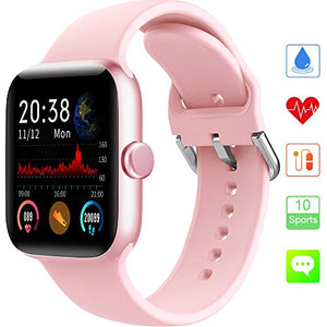 Smartwatch, KUNGIX Orologio Fitness Tracker collegato con GPS, IP68 pink