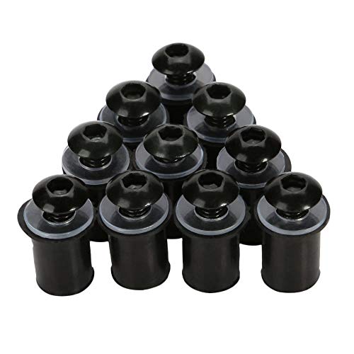 OSAN Parabrezza bullone 10Pz Universale CNC Moto Bulloni Nero - Ilgrandebazar
