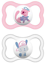 Carica l&#39;immagine nel visualizzatore di Gallery, MAM 217122 Ciuccio &quot;Air&quot; In Lattice Naturale Per Bambine Dai 16 Mesi Su,...