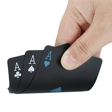 Carica l&#39;immagine nel visualizzatore di Gallery, Impermeabile nero carte da poker gioco professionali di Hot