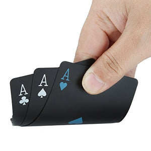Impermeabile nero carte da poker gioco professionali di Hot