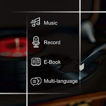 Carica l&#39;immagine nel visualizzatore di Gallery, Walkercam M1 Lettore MP3 USB con radio FM, supporto per lettore musicale Nero