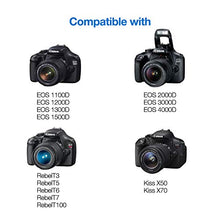 Carica l&#39;immagine nel visualizzatore di Gallery, Miady, set di 2 batterie LP-E10 e caricabatterie per fotocamera compatibile...