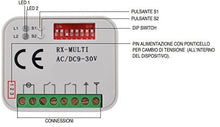Carica l&#39;immagine nel visualizzatore di Gallery, RICEVITORE UNIVERSALE RADIO RICEVENTE 2 canali TELECOMANDI Tante Multicolore - Ilgrandebazar