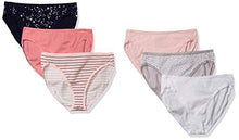 Carica l&#39;immagine nel visualizzatore di Gallery, Standard Cotton Stretch Hi-cut Brief Panty, 6-pack,...