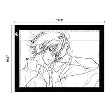 Carica l&#39;immagine nel visualizzatore di Gallery, NXDRS LED Tavoletta Luminosa per Disegno, A4 Ultra Sottile Lavagna Nero - Ilgrandebazar