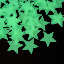 Carica l&#39;immagine nel visualizzatore di Gallery, VORCOOL Luna Stelle Fluorescenti Luminose Soffitto Stickers Murali da Giallo