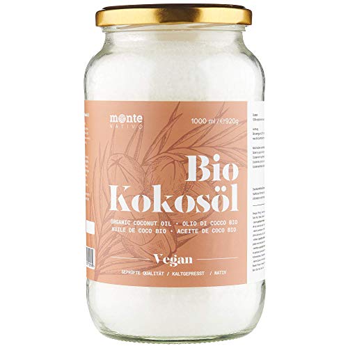MonteNativo Olio di Cocco Biologico Extra Vergine 1000 ml (Confezione da 1)