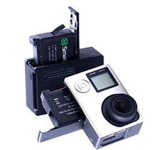 Carica l&#39;immagine nel visualizzatore di Gallery, Smatree Batteria di Ricambio (Confezione da 2), Caricatore a 3 Canali...