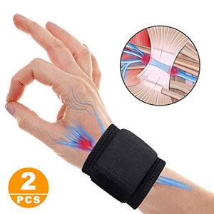 6 Pezzi Fascia da Polso, Supporto Polso Elastica Ambidestra, Polsiera Elastica Supporto per Polso per Uomini e Donne, Regolabile Tutore Tunnel Carpale per Ginnastica Sport Tennis(Nero 6 Pezzi Fascia da Polso, Supporto Polso Elastica Ambidestra, Polsiera Elastica Supporto per Polso per Uomini e Donne, Regolabile Tutore Tunnel Carpale per Ginnastica Sport Tennis(Nero