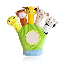 Carica l&#39;immagine nel visualizzatore di Gallery, Xrten Burattini a dito,Guanto Cartoon Animal Finger Velluto Dolls Toys...