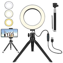 Carica l&#39;immagine nel visualizzatore di Gallery, Luce ad Anello LED, Eletorot 6” Ring Light Lampada per Selfie Estetista...