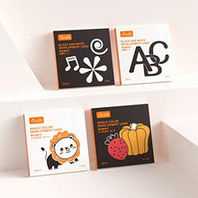 Carica l&#39;immagine nel visualizzatore di Gallery, TUMAMA Bambino Alfabeto Flashcards Toys,Gioco di Carte educativo Black White... - Ilgrandebazar