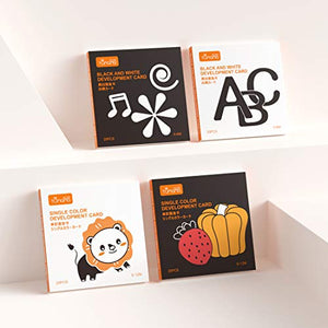 TUMAMA Bambino Alfabeto Flashcards Toys,Gioco di Carte educativo Black White... - Ilgrandebazar
