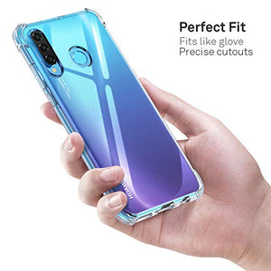 ORNARTO Cover Huawei P30 Lite, Custodia Trasparente Assorbimento Chiaro