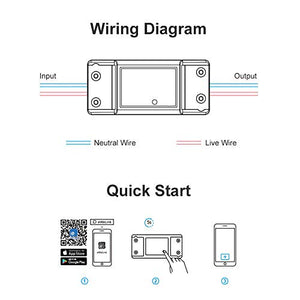 Sonoff BASICR2- Interruttore WiFi Wireless intelligente per Smart BASICR2
