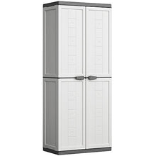 Carica l&#39;immagine nel visualizzatore di Gallery, Keter Jolly Alto 3 Ripiani Regolabili - 68X39X166H Bianco