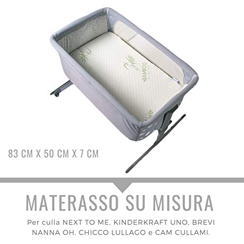 Materasso Next To Me Certificato Oeko-tex® h 7cm Materassino Culla Neo –