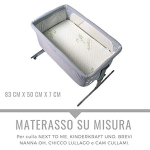 Materasso Next To Me Certificato Oeko-tex® h 7cm Materassino Culla Neonato... - Ilgrandebazar