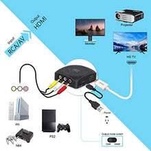 Carica l'immagine nel visualizzatore di Gallery, MISOTT Composito RCA CVBS AV a HDMI Scaler Adattatore convertitore,... - Ilgrandebazar