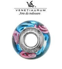 Carica l&#39;immagine nel visualizzatore di Gallery, Venetiaurum - Charm in vetro originale di Murano e argento 925 - Gioiello...