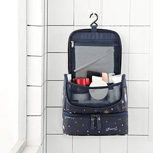 Tuscall Beauty Case da Viaggio appendere Borsa Toilette - Blu Flamingo - Ilgrandebazar