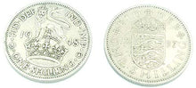Carica l&#39;immagine nel visualizzatore di Gallery, Confezione da due monete britanniche replica, una con scellino. Georgivs VI... - Ilgrandebazar