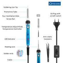 Carica l'immagine nel visualizzatore di Gallery, Saldatore Kit 60W 220V di Saldatura a Stagno Professionale con Valigetta...