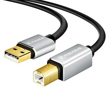 Carica l&#39;immagine nel visualizzatore di Gallery, [3M]Cavo Stampante 3 Metri , POSUGEAR USB 2.0 Cavetto Placcato oro per...