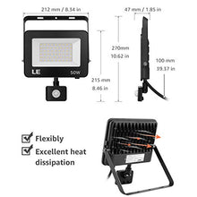 Carica l&#39;immagine nel visualizzatore di Gallery, LE Faro LED da Esterno con Sensore di Movimento, 50W 5000 lumen Bianco 50w - Ilgrandebazar