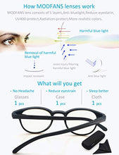 Carica l&#39;immagine nel visualizzatore di Gallery, Occhiali Anti Luce Blu,Sutable per lo Schermo del +0.00, Nero - Ilgrandebazar