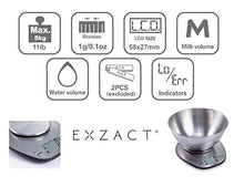 Carica l&#39;immagine nel visualizzatore di Gallery, EXZACT Bilance da Cucina/ Bilancia Elettronica ad Alta Precisione con Argento - Ilgrandebazar