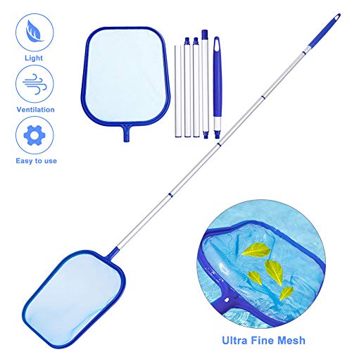 Gafild Retina Raccogli Foglie per Piscina con Manico Alluminio Lunga,[2020...