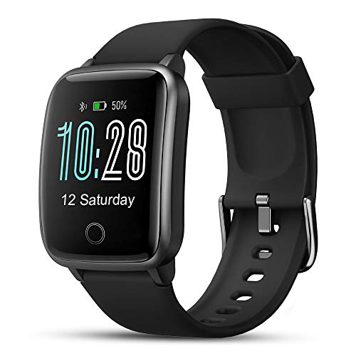 LIFEBEE Smartwatch Orologio Fitness Uomo Donna con Cardiofrequenzimetro Nero