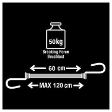 Carica l'immagine nel visualizzatore di Gallery, Master Lock 3245EURDAT Cinghia Elastica con Ganci Cavo Gancio Rotante 180°...