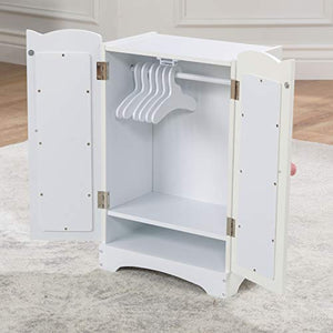 KidKraft 60132 Armadio Lil' Doll in Legno per Bambole di 45 Cm con 6... - Ilgrandebazar